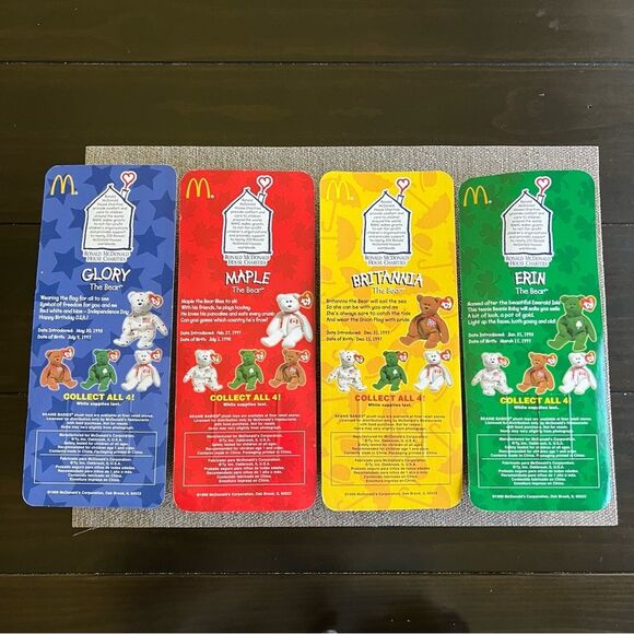Ty McDonalds International Bears Collection set of 4 1999 - Picture 2 of 14